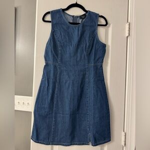 Vici Blue Denim Midi Dress